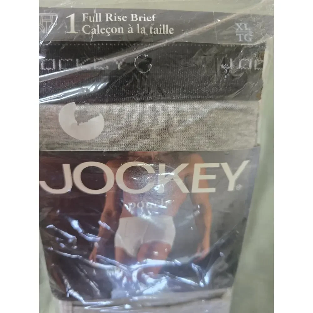 VTG 1999 Jockey Men’s Pouch Full Rise Brief Size XL Tightie Whities Tighty GRAY